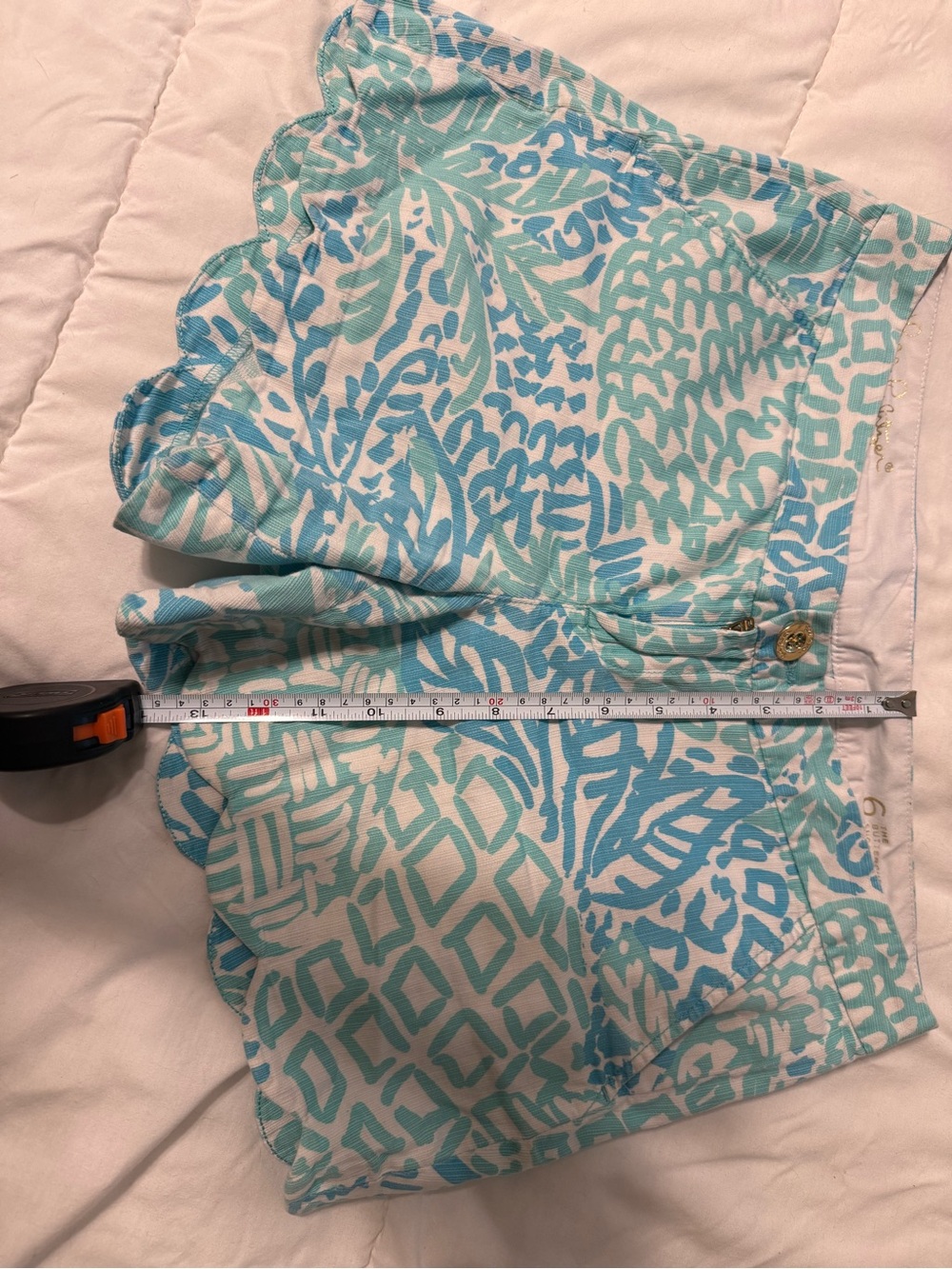 Lilly Pulitzer The Buttercup Short 5” inseam Scalloped Hem Printed Shorts - Picture 7 of 7